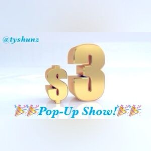🎉🎉$3 CLEAR THE RACK SHOW~YOU SNAGGED A DEAL!🎉🎉🎉